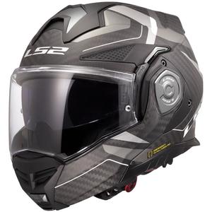 Klapphelm Motorrad LS2 FF901 Advant XC Horizon silbergrau