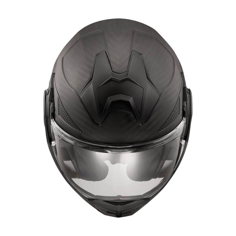 Klapphelm für Motorradfahrer LS2 FF901 Advant X Solid Carbon mattschwarz