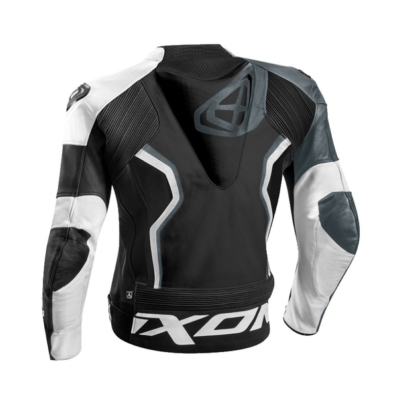 IXON Falcon schwarz-grau-weiß Motorradjacke Ausverkauf