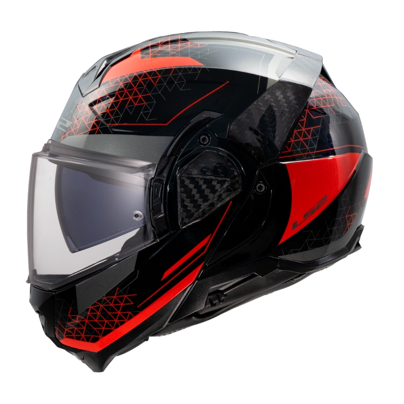 Klapphelm für Motorrad LS2 FF910 Advant II Astral rot