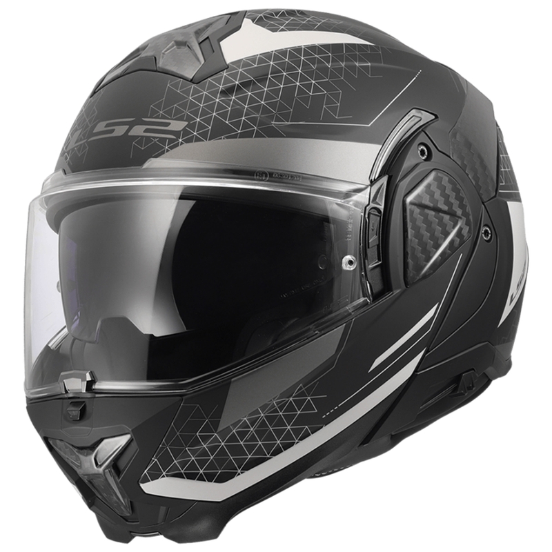 Klapphelm für Motorradfahrer LS2 FF910 Advant II Astral mattgrau
