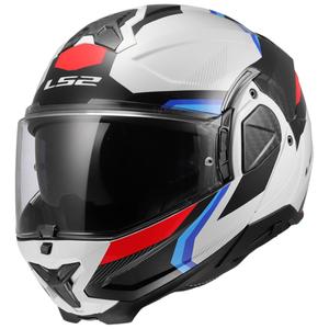 Klapphelm Motorrad LS2 FF910 Advant II Triple weiß-blau-rot