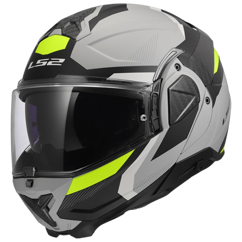 Klapp-Motorradhelm LS2 FF910 Advant II Triple hellgrau