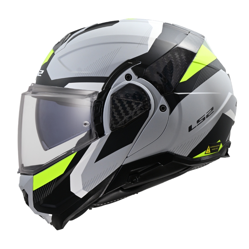 Klapp-Motorradhelm LS2 FF910 Advant II Triple hellgrau