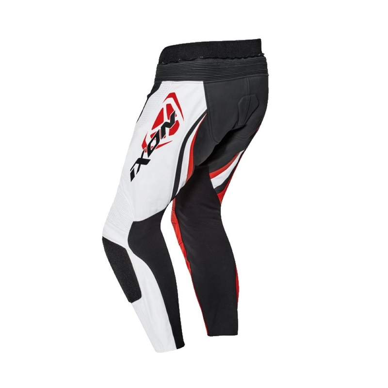 IXON Falcon weiß-rot-schwarze Motorradhose Ausverkauf