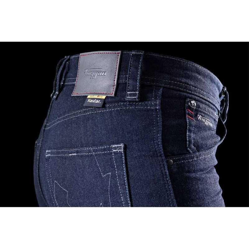 Furygan Nikita X Kevlar® Mom Fit Damen-Motorradjeans Dunkelblau