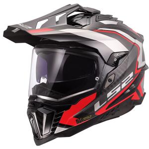 Enduro-Motorradhelm LS2 MX701 Explorer C Frontier II rot