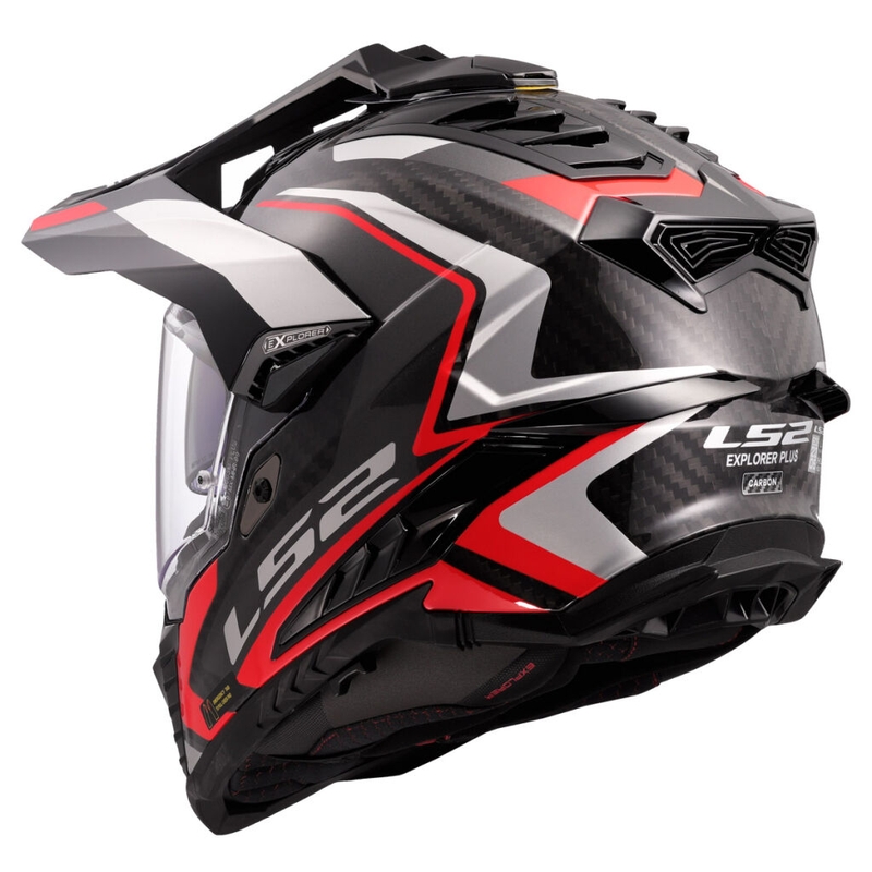 Enduro-Motorradhelm LS2 MX701 Explorer C Frontier II rot