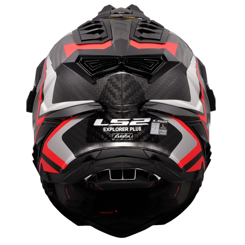 Enduro-Motorradhelm LS2 MX701 Explorer C Frontier II rot