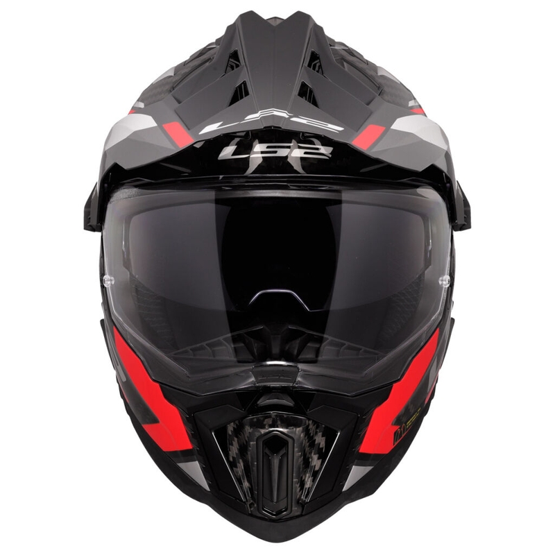 Enduro-Motorradhelm LS2 MX701 Explorer C Frontier II rot