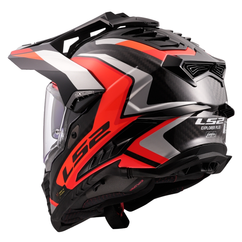 Enduro-Motorradhelm LS2 MX701 Explorer C Frontier II orange