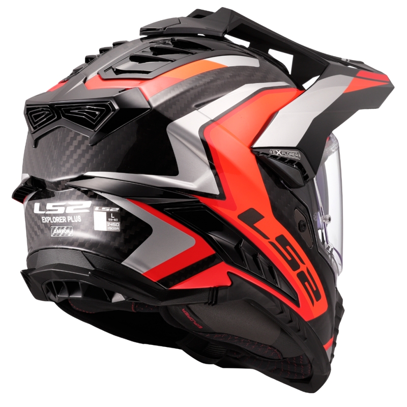 Enduro-Motorradhelm LS2 MX701 Explorer C Frontier II orange