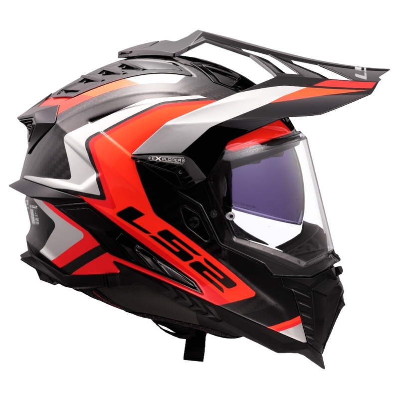 Enduro-Motorradhelm LS2 MX701 Explorer C Frontier II orange