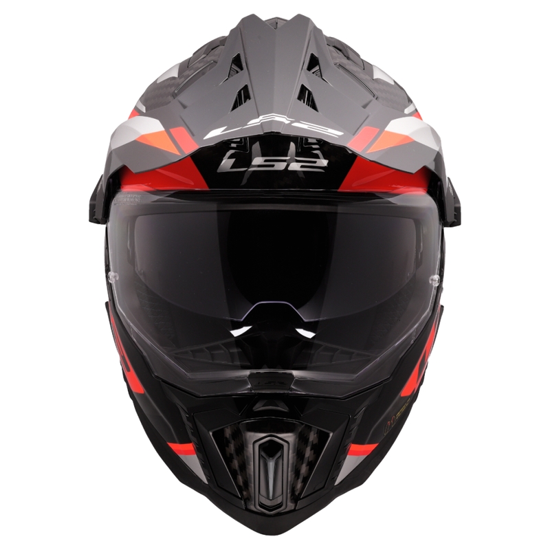 Enduro-Motorradhelm LS2 MX701 Explorer C Frontier II orange