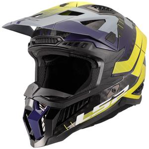 Motocrosshelm LS2 MX703 X-Force Galuo grau-fluo gelb