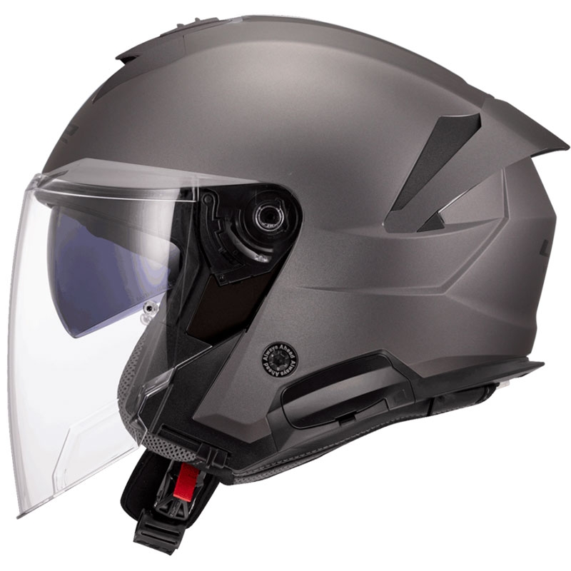 Jet-Motorradhelm LS2 OF618 Verso II Solid matt Titan