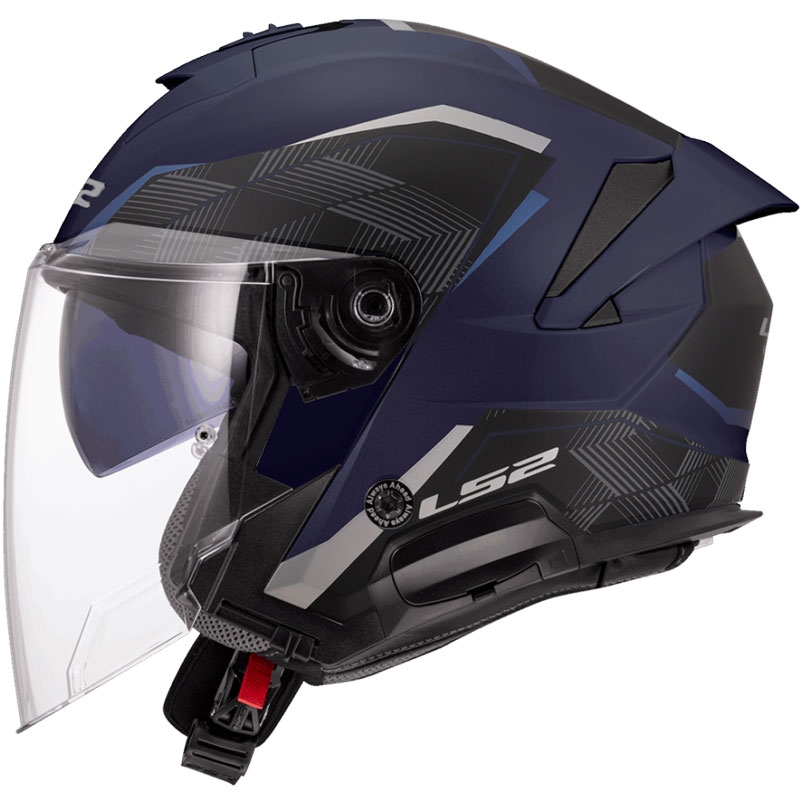 Offener Motorradhelm LS2 OF618 Verso II Air dunkelblau