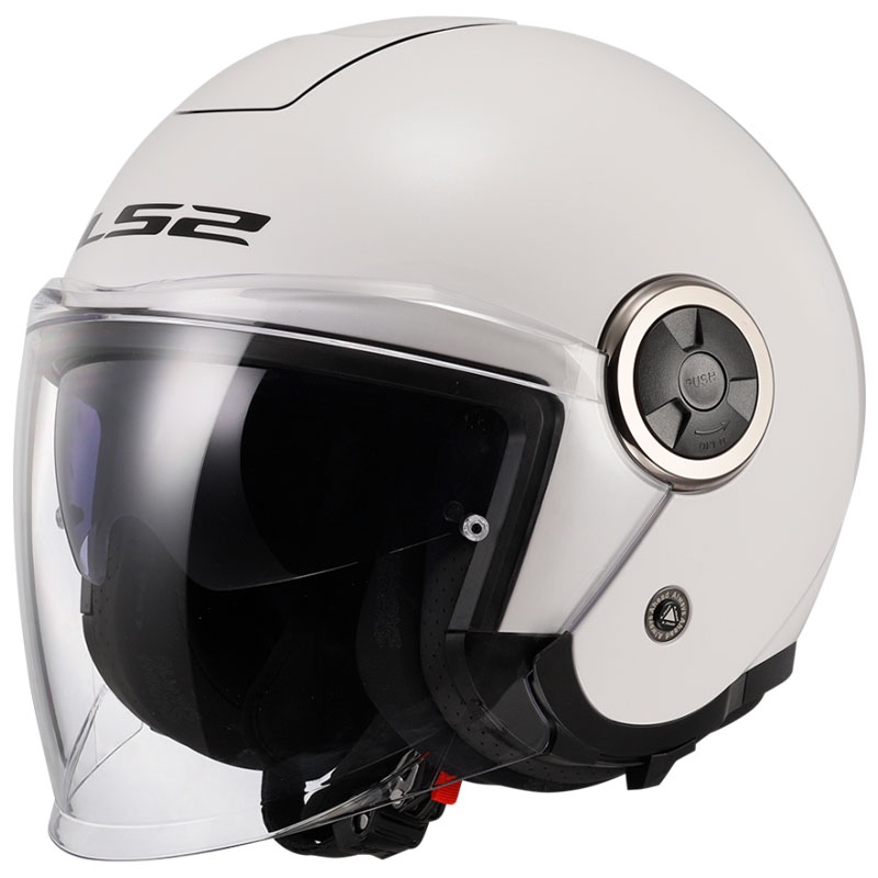 Offener Motorradhelm LS2 OF620 Classy Solid weiß