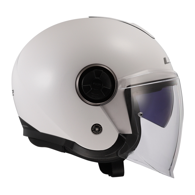 Offener Motorradhelm LS2 OF620 Classy Solid weiß