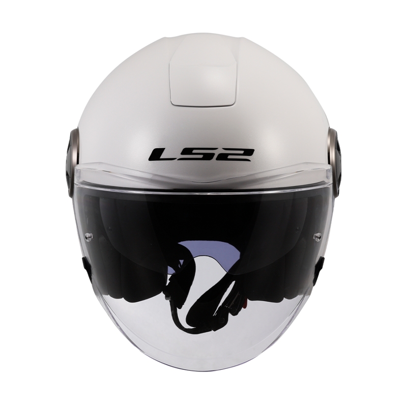Offener Motorradhelm LS2 OF620 Classy Solid weiß