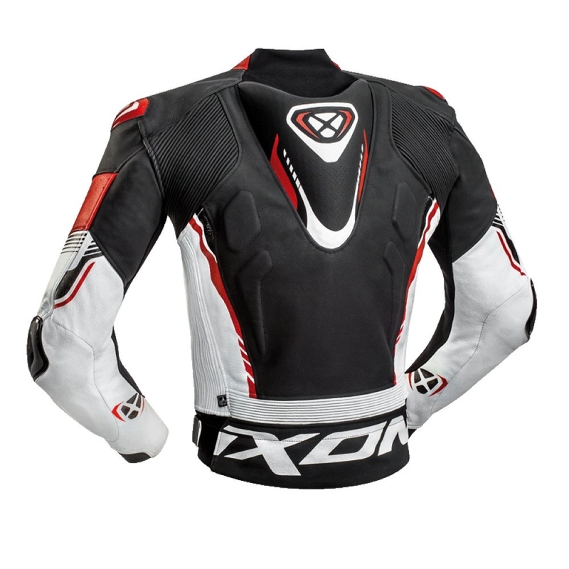 Motorradjacke IXON Vortex 2 schwarz-weiß-rot Ausverkauf