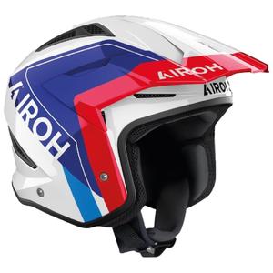 Trial-Motorradhelm Airoh TRR 2 Hunt blau-rot
