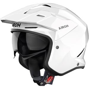 Trial Motorradhelm Airoh Kombakt Farbe weiß