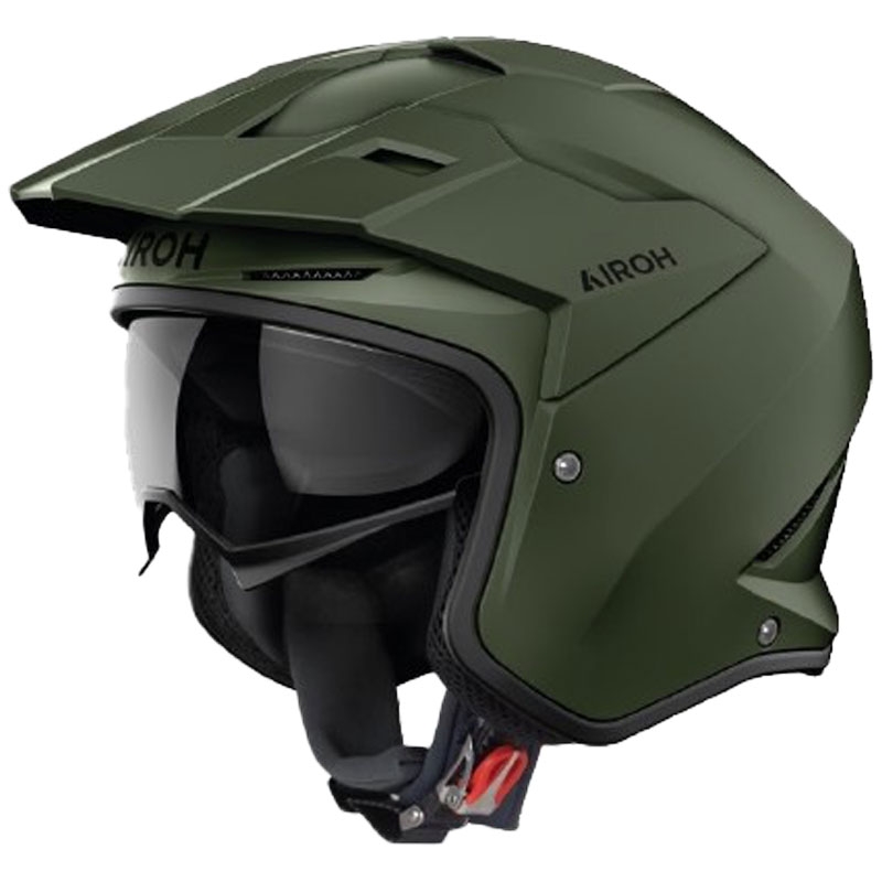 Trial-Motorradhelm Airoh Kombakt Farbe matt khaki