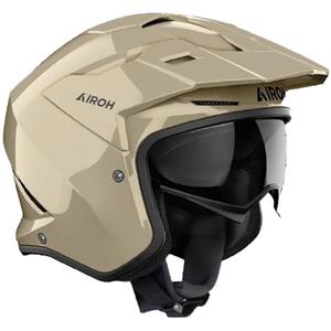 Trial Motorradhelm Airoh Kombakt Farbe Mokka