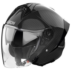 Airoh H21 Carbon Motorradhelm mit offenem Gesicht schwarz