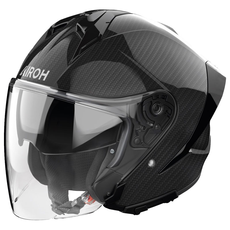 Airoh H21 Carbon Motorradhelm mit offenem Gesicht schwarz