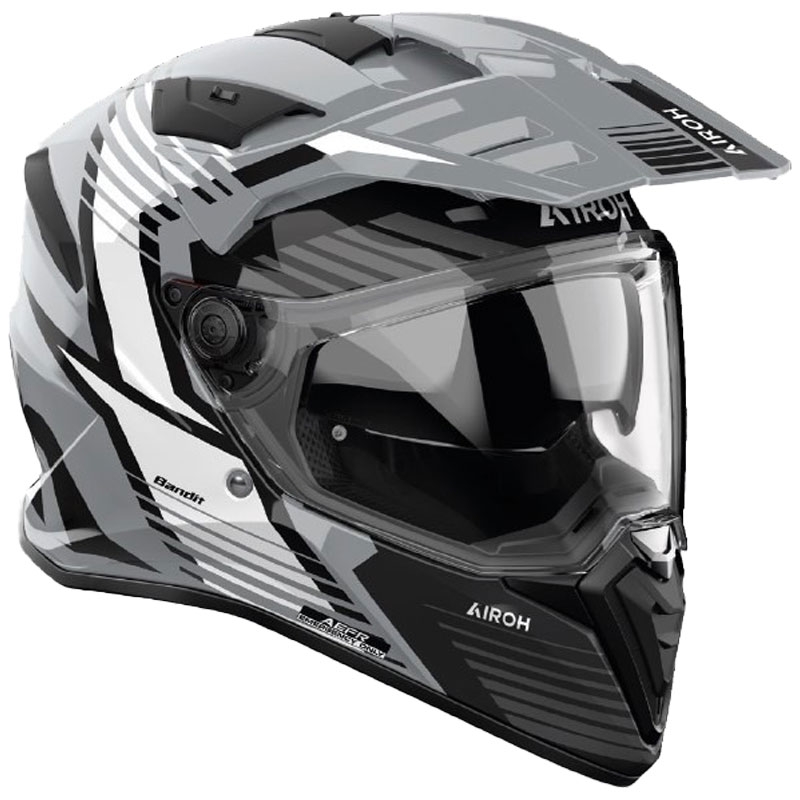 Enduro-Motorradhelm Airoh Bandit Spicy grau