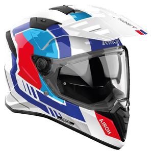 Enduro Motorradhelm Airoh Bandit Horn weiß