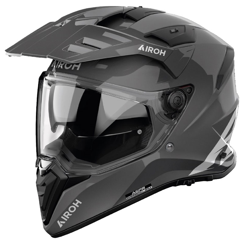 Enduro Motorradhelm Airoh Bandit Farbe dunkelgrau