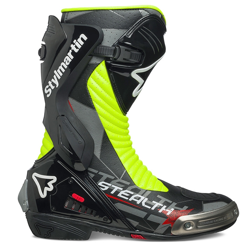 Stylmartin Stealth Evo Air Motorradstiefel schwarz-fluogelb
