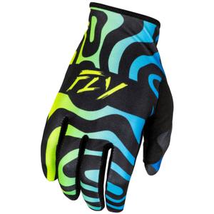 FLY Racing Lite Motocrosshandschuhe blau-blau-gelb