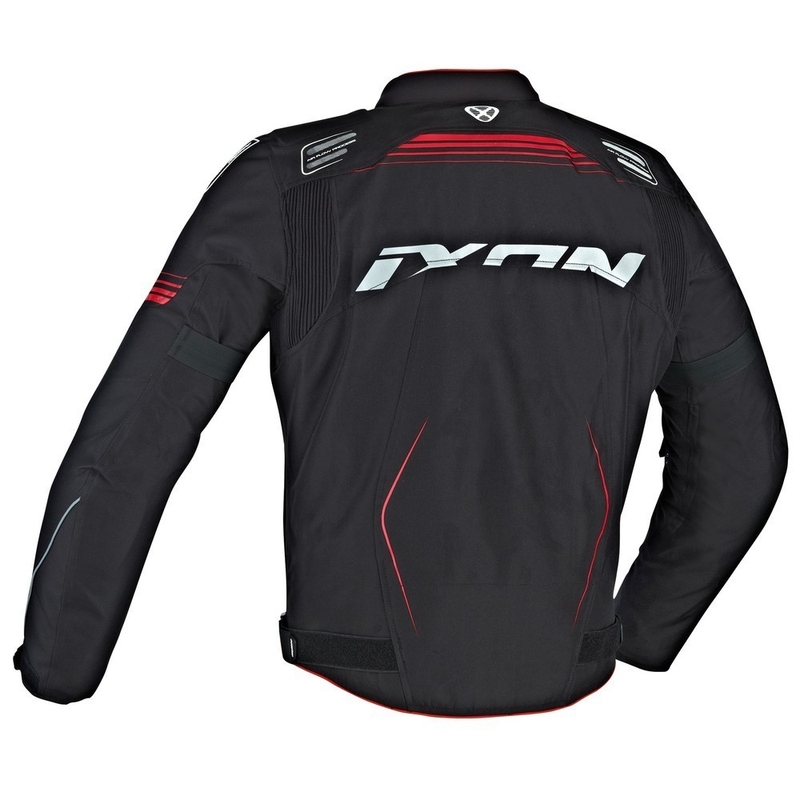 Motorradjacke IXON Zephyr HP schwarz-rot