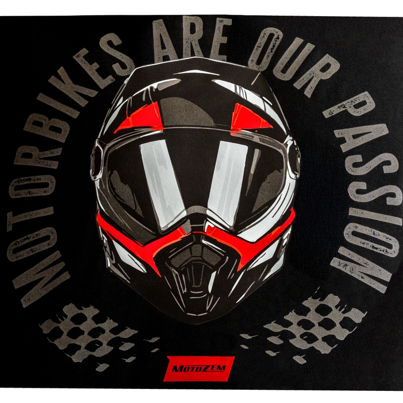 MotoZem Motorräder sind unsere Leidenschaft T-Shirt schwarz