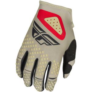 Motocrosshandschuhe FLY Racing Kinetic Sym grau-rot-schwarz