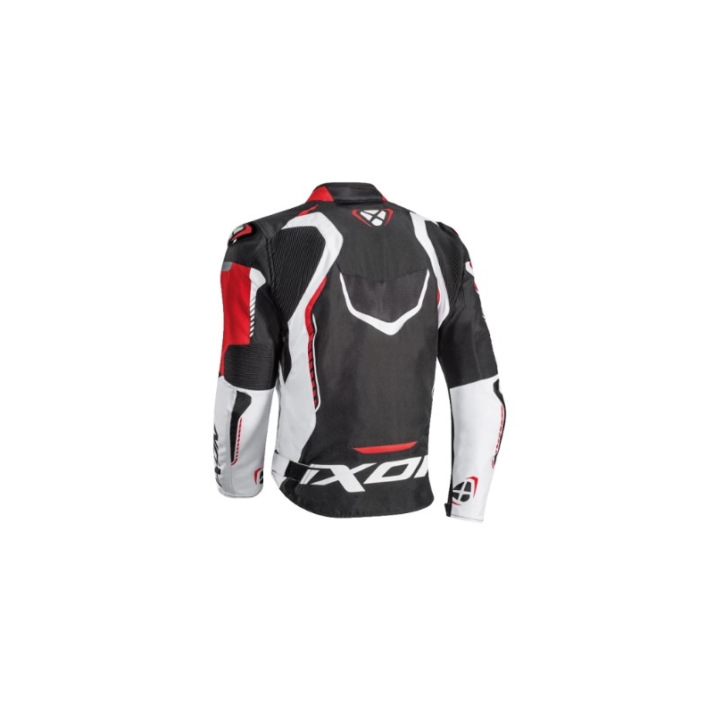 IXON Gyre schwarz-weiß-rot Motorradjacke Ausverkauf