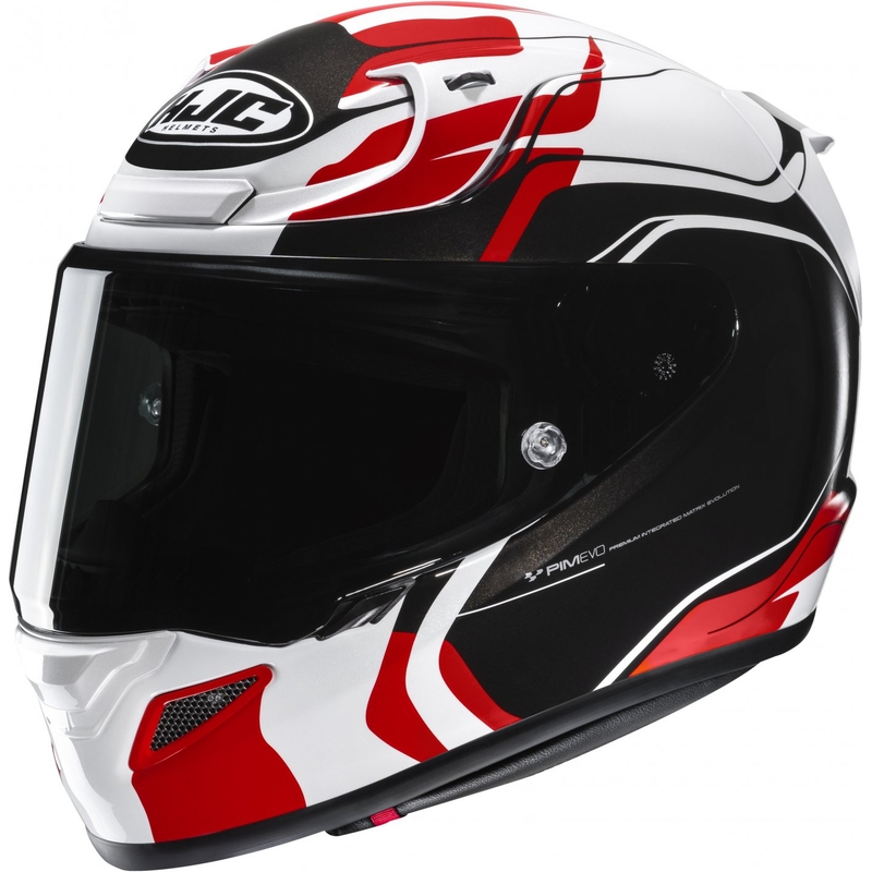 HJC RPHA 12 Lawin Integralhelm Motorrad weiß-rot-schwarz Ausverkauf