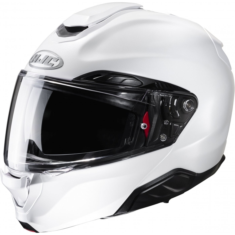 HJC RPHA 91 Solid Motorrad-Klapphelm perlweiß