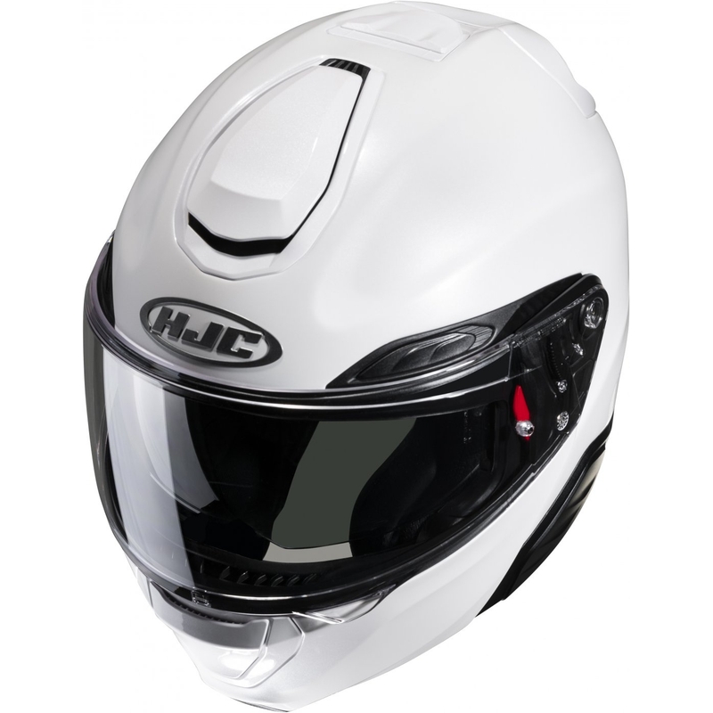 HJC RPHA 91 Solid Motorrad-Klapphelm perlweiß