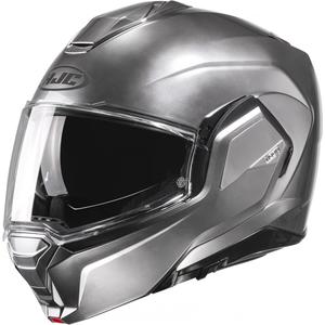 HJC i100 Solid Motorrad Klapphelm silber