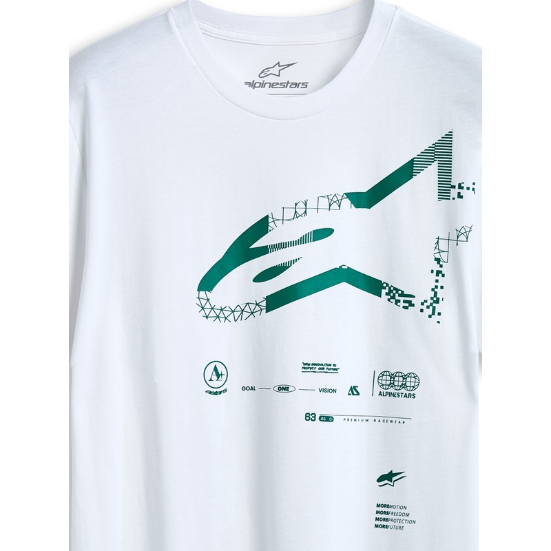 T-Shirt Alpinestars Geografica CSF weiß