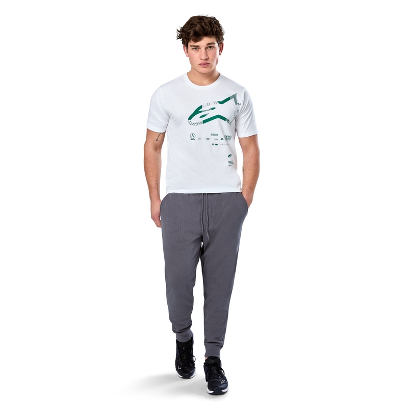 T-Shirt Alpinestars Geografica CSF weiß