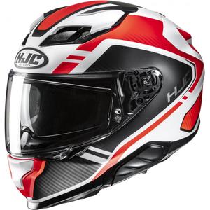 Integralhelm Motorrad HJC F71 Tozz MC6HSF weiß-schwarz-rot