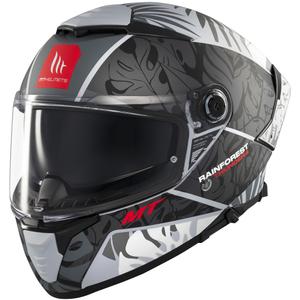 Integrierter Motorradhelm MT Thunder 4 SV Rainforest mattschwarz-weiß