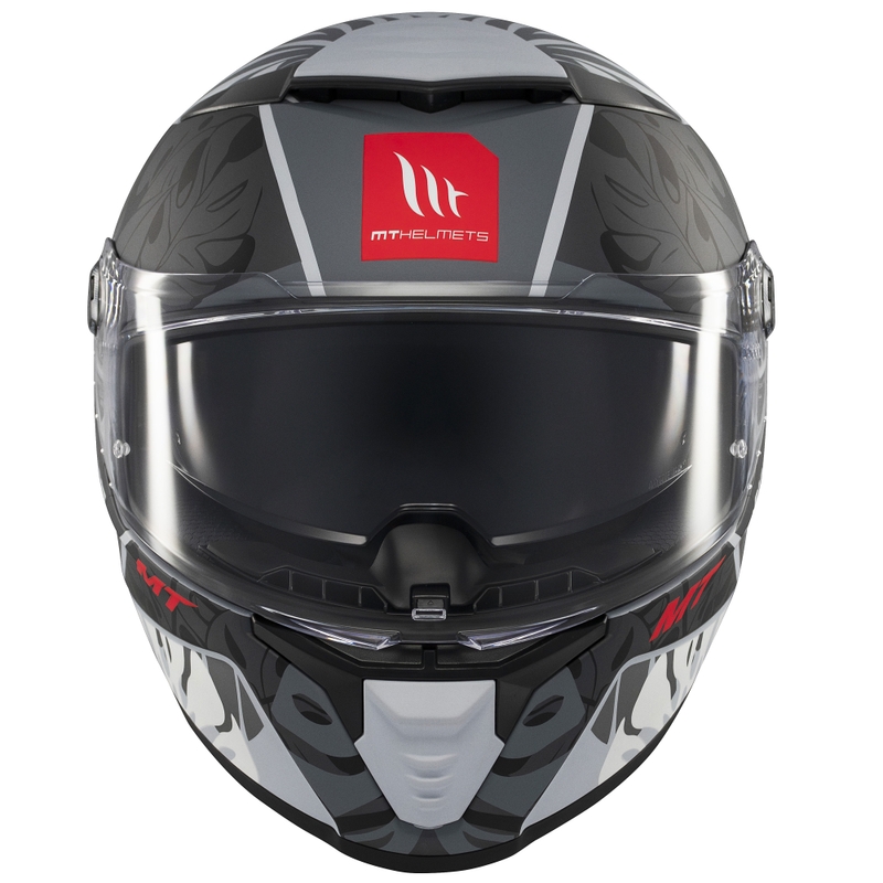 Integrierter Motorradhelm MT Thunder 4 SV Rainforest mattschwarz-weiß