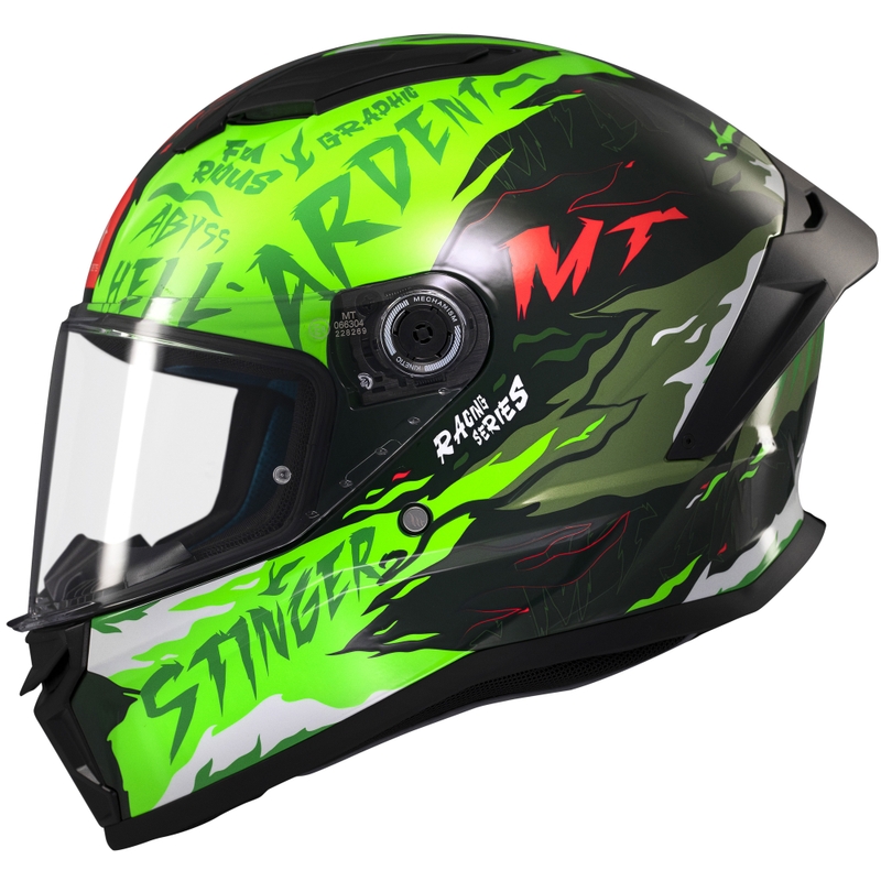 Integrierter Motorradhelm MT Stinger 2 Ardent grün